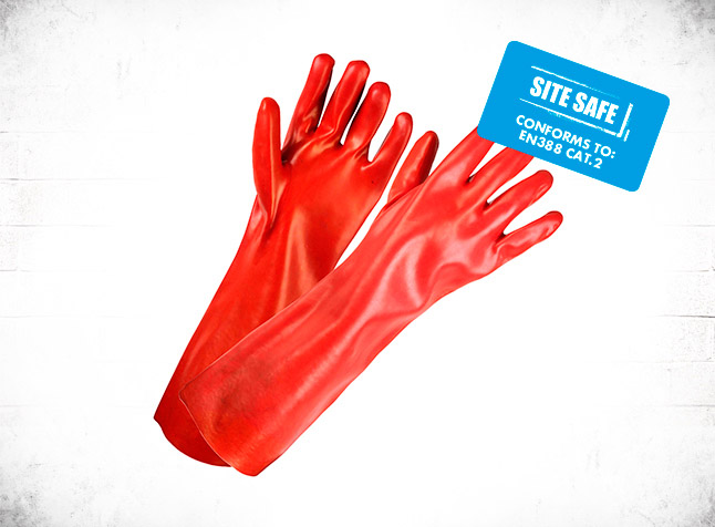 PVC Waterproof Gauntlet Gloves